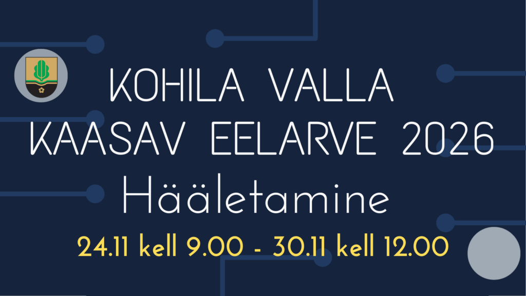 Kohila valla kaasav eelarve 2026 hääletamine